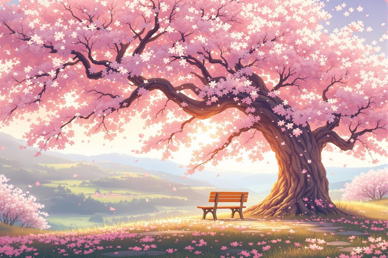 红果漫改作品 - 樱花树下的约定